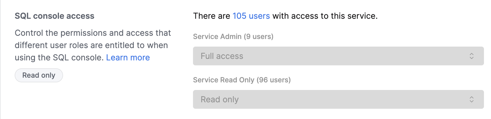 ClickHouse Cloud — только чтение